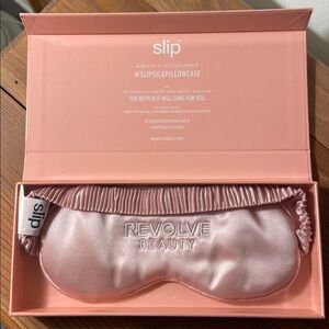 Slip Pure Silk Sleep Mask “Revolve Beauty” Pink NWT